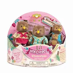 Набір фігурок Li'l Woodzeez Сім'я Сов 4од книжка EN det0018398 - мініатюра 2