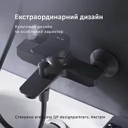 Змішувач для ванни та душу, чорний AM.PM X-Joy F85A10022 - мініатюра 3