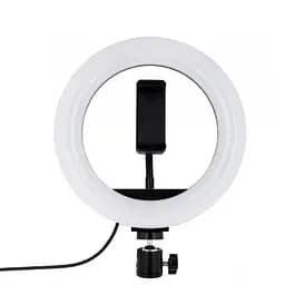 Світлодіодне кільце для селфі 20 см "LED RGB MJ20", кругла лампа для селфі від USB (селфі лампа) (ST) - мініатюра 3