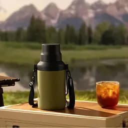 Термос MiJia Big Belly Thermos Cup 1L MJDDB01PL Green - мініатюра 3