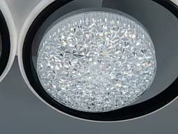 Стельова LED-люстра Dia 2563WH+BK DIMMER - біло-чорна, 82 Вт, 54 см - мініатюра 6