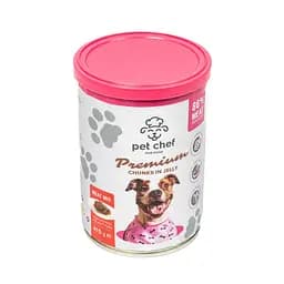 Вологий корм для дорослих собак Pet Chef, шматочки в желе М'ясний мікс 415 г - мініатюра 9