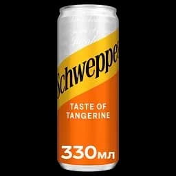 Напій соковмісний Schweppes Tangerine сильногазований з/б 330 мл (924934) - мініатюра 2