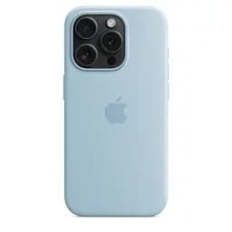 Силіконовий чохол CasePro Silicone Case with MagSafe Light Blue для iPhone 15 Pro - мініатюра 4