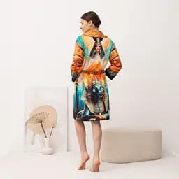 Халат жіночий з плюшевого велюру ексклюзивний Egypt 18363 L-XL - мініатюра 3