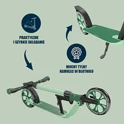 Самокат Hudora Bigwheel Advanced 205 Black-Green (14151) - мініатюра 3
