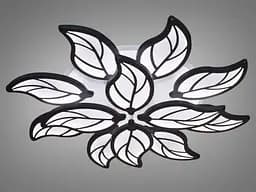 Люстра стельова LED Diasha 8028/8+4BK, 180W, 3200K-6000K, чорний метал, сучасний стиль для дому - мініатюра 2