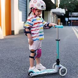 Самокат Micro Mini Deluxe Foldable Orion Glow LED Синій (MMD374) - мініатюра 10