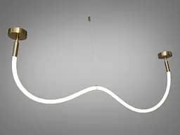 Люстра стельова LED Diasha SY9610-1500GAB, 17W, бронза, для коридору, вітальні, спальні, офісу, кафе - мініатюра 2