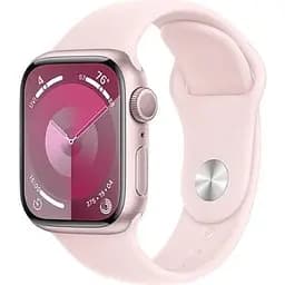 Смарт-годинник Apple Watch Series 9 GPS 41 mm Pink Aluminum Case w. Light Pink S. Band - S/M (MR933)