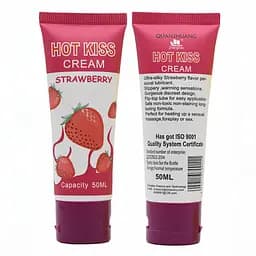 Гель-лубрикант зволожуючий Hot Kiss на водній основі зі смаком полуниці 50 мл - мініатюра 3
