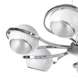 Люстра підвісна Brille в спальню E14 40W CH WH (BL-301S/6) - мініатюра 3