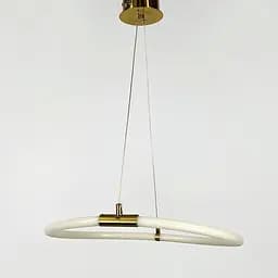 Латунна кільцева люстра з гнучкою LED стрічкою Ø 45 см | Line F | Арт. MD8074-R - мініатюра 6