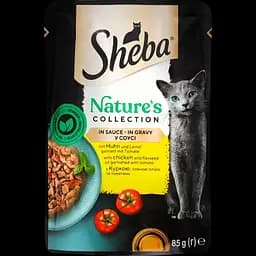 Набір вологого корму для котів Sheba, Мікс 15 шт. + з куркою та яловичиною в соусі 5 шт. 1.7 кг (20 шт. х 85 г) - мініатюра 3