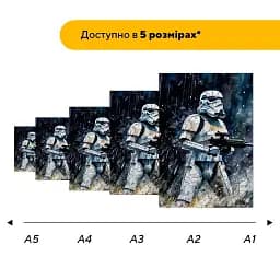 Деревяний фігурний пазл Штурмовик, А3, Деревяна коробка 200 елементів - мініатюра 2