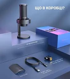 Мікрофон Fifine A8 RGB Ampligame (Ampligame A8) Б/в - мініатюра 8