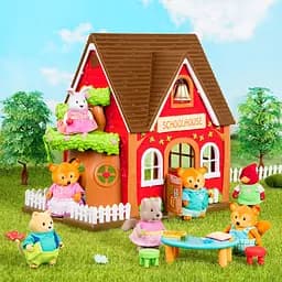 Набір фігурок Li'l Woodzeez Сім'я Лисичок 4од книжка EN det0018086 - мініатюра 4