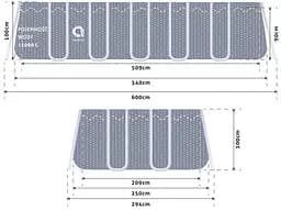 Прямокутний каркасний басейн Avenli 540 x 250 x 100 см (16в1) - мініатюра 4