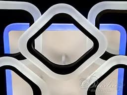 Люстра стельова LED Diasha AS8060/4+4BK, 110W, 3200K-6500K, чорний метал, акрил, сучасний стиль з пультом - мініатюра 6