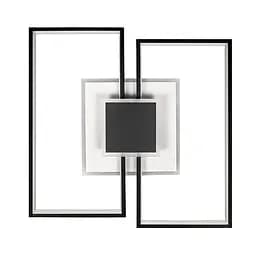 Люстра стельова LED Levistella 7871027, 74W, біло-чорна, з пультом, сучасний стиль для дому - мініатюра 5