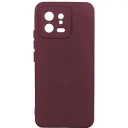 Чохол Silicone Cover із рамкою камери A Xiaomi 13 Maroon