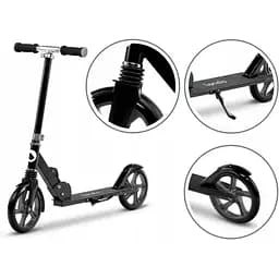 Самокат Lionelo Luca Black/Graphite, чорно-графітовий (LO-LUCA BLACK/ GRAPHITE) - мініатюра 5