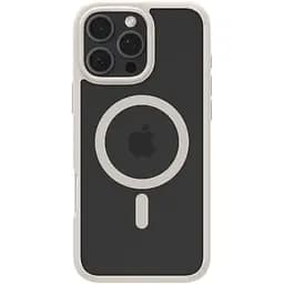 Прозорий чохол Spigen Ultra Hybrid MagSafe Frost Natural Titanium для iPhone 16 Pro (ACS08138) - мініатюра 4