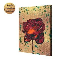 Набір картин за номерами з металевими фарбами Riviera Blanca Flowers in gold (ITR-085) 2 шт в наборі