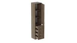 Пенал Анжело Ferrum-decor на 3 полиці з дверима та 4 ящиками 1900x400x380 ДСП Дуб Сонома Трюфель 16 мм (FRD-104934) - мініатюра 3