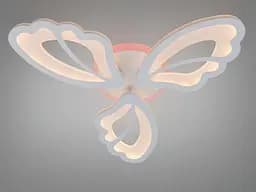 Компактна стельова LED-люстра з пультом Diasha 8166/3WH біла, 3 модулі, 50 Вт, 55 см, до 12 м2 - мініатюра 2