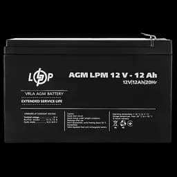 Акумулятор AGM LPM 12V - 12 Ah - мініатюра 2