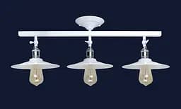 Потолочна люстра LED Levistella 752X837F-3 WH, E27, білий метал, стиль лофт, 3 плафона - мініатюра 2