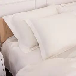 Комплект постільної білизни MirSon Tencel №01 White 2х143х210 см (2200009368431) - мініатюра 4
