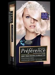 Краска для волос L’Oréal Paris Preference, тон 11.21 (Холодный перламутровый), 174 мл (A8438700)
