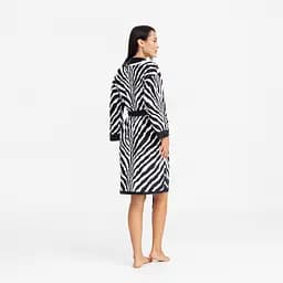 Халат жіночий з плюшевого велюру ексклюзивний Zebra 18266 M-L - мініатюра 3