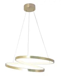 Люстра підвісна світлодіодна кругла Goldlux 328052 Zefira 50 Led 1x40W 4000K 3700Lm IP20 Золотий - мініатюра 3