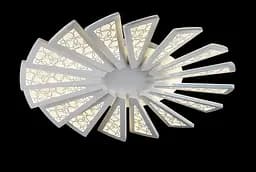 Люстра стельова LED Splendid Ray LK36266/16, 196W, білий, регульована яскравість, сучасний стиль - мініатюра 4