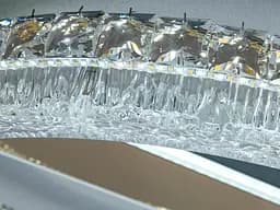 Стельова LED люстра золото 112Вт пульт CCT 19м² - мініатюра 5