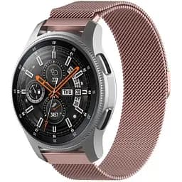 Ремінець DK CDK для Xiaomi Amazfit GTR 42mm 20mm Metal Milanese Loop Magnetic (09649) (pink rose) - мініатюра 3