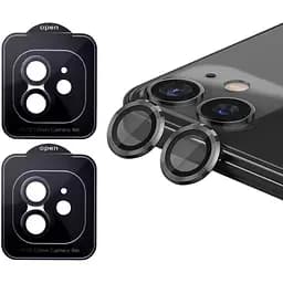 Защитное стекло на камеру DK для Apple iPhone 11 Lens Metal Ring Eagle Eye 016203 black 2 шт.