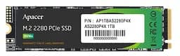 Накопитель SSD 1TB Apacer AS2280P4X NVMe M.2 (AP1TBAS2280P4X-1) - мініатюра 2
