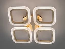 Пристельова люстра LED Diasha AS8060/4G, 40W, золото, сучасний стиль для коридору, вітальні, спальні, кухні - мініатюра 3