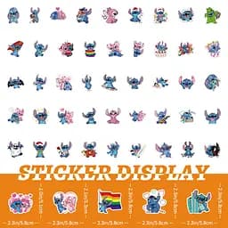 Стікерпак Стіч Набір наклейок GeekLand Stitch 50 штук - мініатюра 2