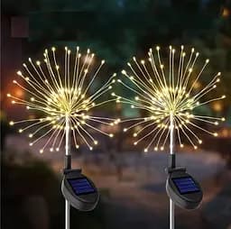 Світильники Sun Lamp Феєрверк на сонячній батареї 120 світлодіодів теплий білий - мініатюра 2
