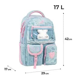 Рюкзак для старшої школи Kite Education teens 2587M Classy&Sassy Блакитний (K26-2587M-3) - мініатюра 3