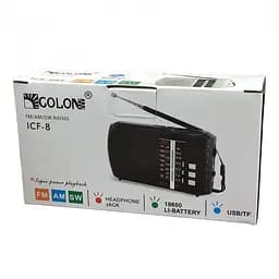 Радіоприймач на акумуляторі 18650 червоний із Bluetooth FM USB MicroSD Golon ICF-8BT - мініатюра 4