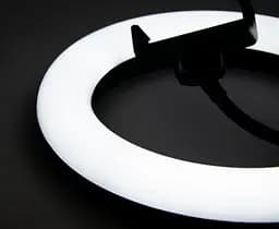 Світлодіодне кільце для селфі 20 см "LED RGB MJ20", кругла лампа для селфі від USB (селфі лампа) (ST) - мініатюра 2
