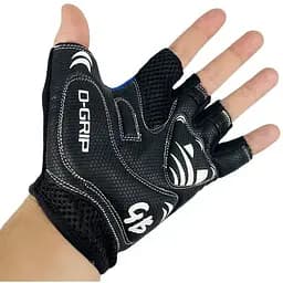 Велорукавиці Good Bike D-Grip короткий палець розмір M сині (94505Blue-IS) - мініатюра 5