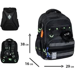 Рюкзак шкільний Yes S-108М Mood Zone Black (550601) - мініатюра 9