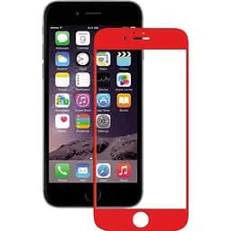 Захисне скло Mocolo 3D Full Cover Tempered Glass iPhone 6/6s Red